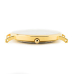 Gold + White // Blue Hands (Black Leather Straps)