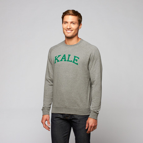 Kale Raglan Sweatshirt // Heather Grey (XS)