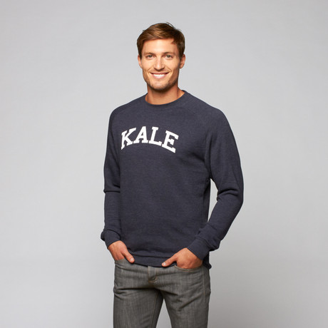 Kale Raglan Sweatshirt // Navy (XS)
