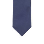 Reversible Tie + Silver Tie Bar Set // Navy + Pink Floral