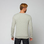 Bare + Jaded // Side Zip Crew Neck // Grey Melange (M)