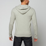 Double Zip Hoodie // Grey Melange (XS)