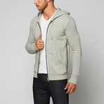 Double Zip Hoodie // Grey Melange (XS)