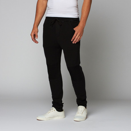Biker Sweat Pants // Black (XS)