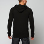 Light Weight Loop Hoodie // Black (XS)