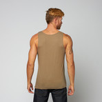 Bare + Jaded // Light Weight Tail Tank // Khaki (XL)