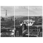 River Seine + City Of Paris II Triptych