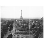 Aerial View Over Paris Triptych