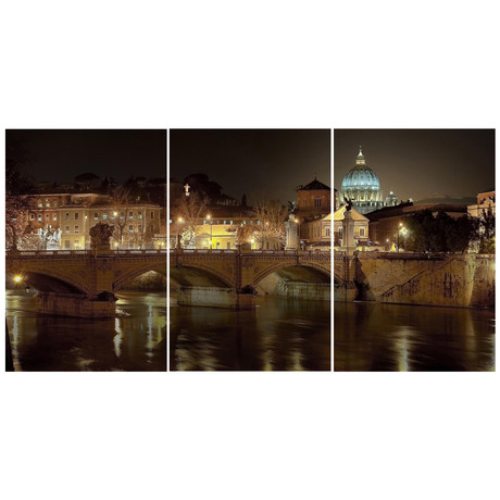 Rome At Night Triptych