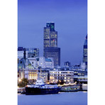 River Thames + London Cityscape At Dusk Triptych