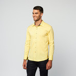 Solid Square Button Down // Yellow (XL)