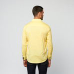 Solid Square Button Down // Yellow (XL)