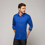 Stitch Button Up // Royal Blue (XL)