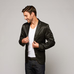 Grey Stitch Blazer // Black (S)