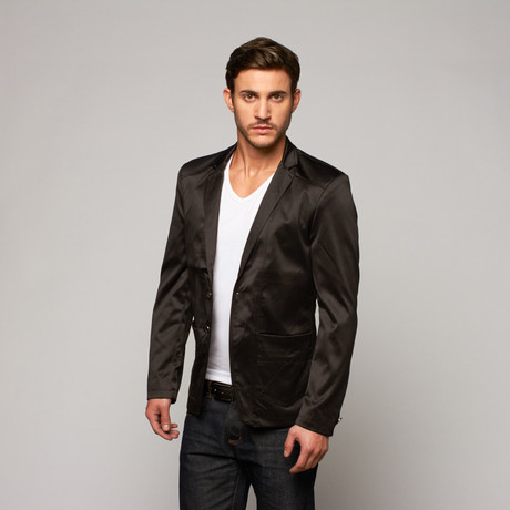 Perruzo // Dark Polish Blazer // Black (S)