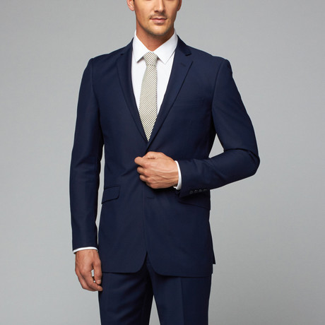 Renoir // 2 Piece Suit Classic Fit Peak // Navy Blue (US: 36R)