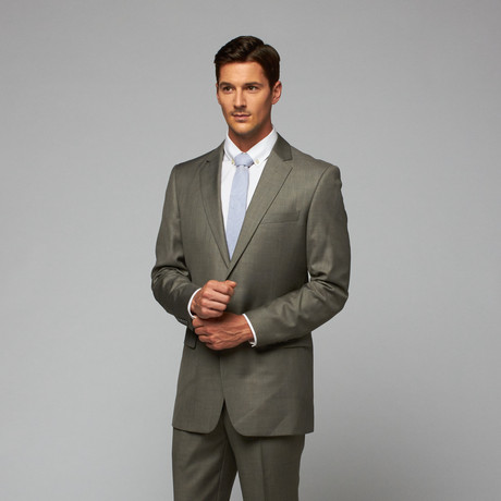 2 Piece Suit Classic Fit // Tan + Black (US: 34R)