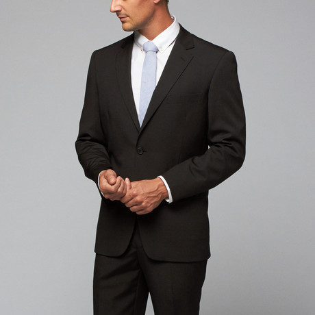 Renoir // 2 Piece Suit Classic Fit // Black Stripe (US: 36R)