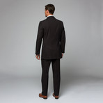 2 Piece Classic Fit Suit // Black Pinstripe (US: 34R)