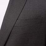 2 Piece Suit Slim Fit // Grey Pinstripe (US: 34R)