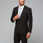 Renoir // 2 Piece Suit Slim Fit // Black Stripe (US: 46R)