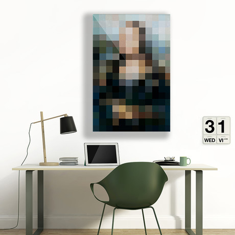 Mona Lisa Pixels (Plexi Print // 20"L x 30"H)