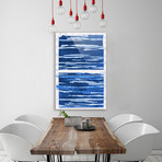 Striped Blue (Plexi Print // 20"L x 30"H)