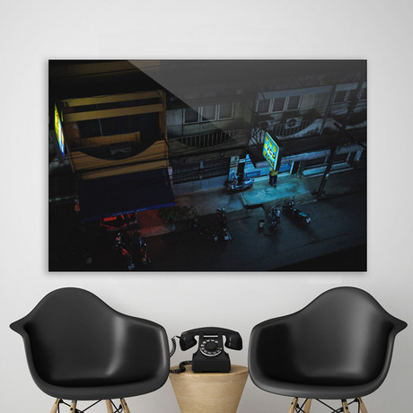 Asian Street by Night (Plexi Print // 30"L x 20"H)