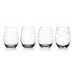 Medallion Glassware // Set of 4 (Wine Goblets)
