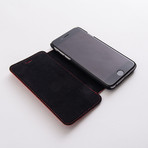 Leather Booktype Case // Red + Silver Horse  // iPhone 6