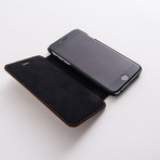 Leather Booktype Case // Camel + Gold Horse (iPhone 6)