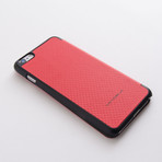 Carbon Booktype Case // Red // iPhone 6/6s Plus
