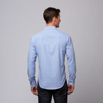 Slim Fit Button-Up Shirt // Blue Check (M)