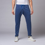 Zarrow Drop-Crotch Joggers // Navy (S)