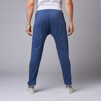 Zarrow Drop-Crotch Joggers // Navy (S)