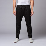 Zarrow Drop-Crotch Joggers // Black (S)