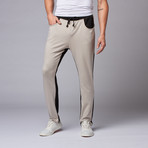 Zorry Two-Toned Joggers // Grey + Black (S)
