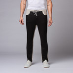 Zorry Two-Toned Joggers // Black + Grey (S)