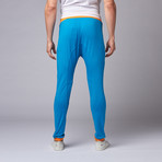 Zalk Two-Toned Joggers // Blue + Orange (S)
