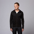 Zardaine Lightweight Zip-Up Hoodie // Black (S)