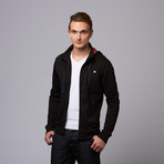 Zardaine Lightweight Zip-Up Hoodie // Black (S)