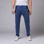 Zehook Joggers with Suspenders // Navy (S)