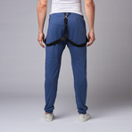 Zehook Joggers with Suspenders // Navy (S)