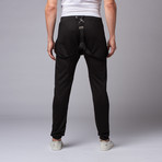 Zehook Joggers with Suspenders // Black (S)