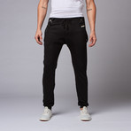 Zehook Joggers with Suspenders // Black (S)