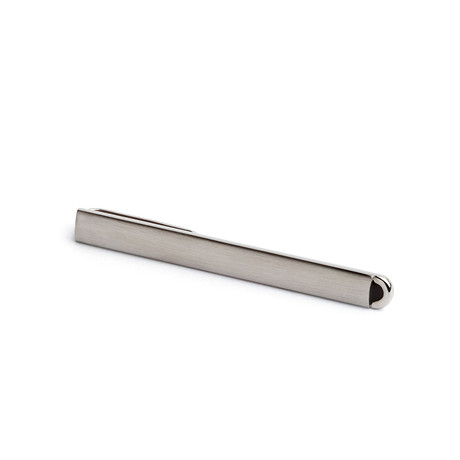 Hickey Freeman // Brushed Stainless Steel Tie Bar