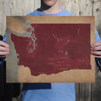 Washington Wine Regions (Unframed)