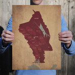 Napa Valley Wine Regions (Unframed)