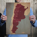 Argentina Wine Regions (Unframed)