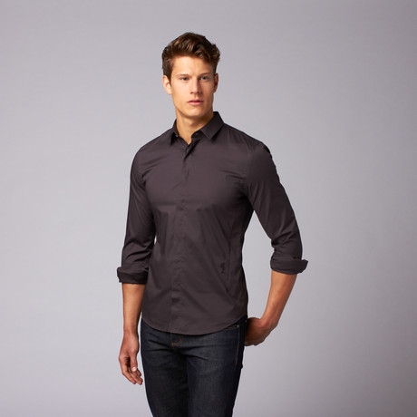 Legion Button Up Shirt // Dark Grey (S)